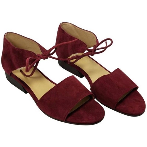 Eileen Fisher Suede Plum Sandals Low Heel 8.5us - Picture 2 of 7